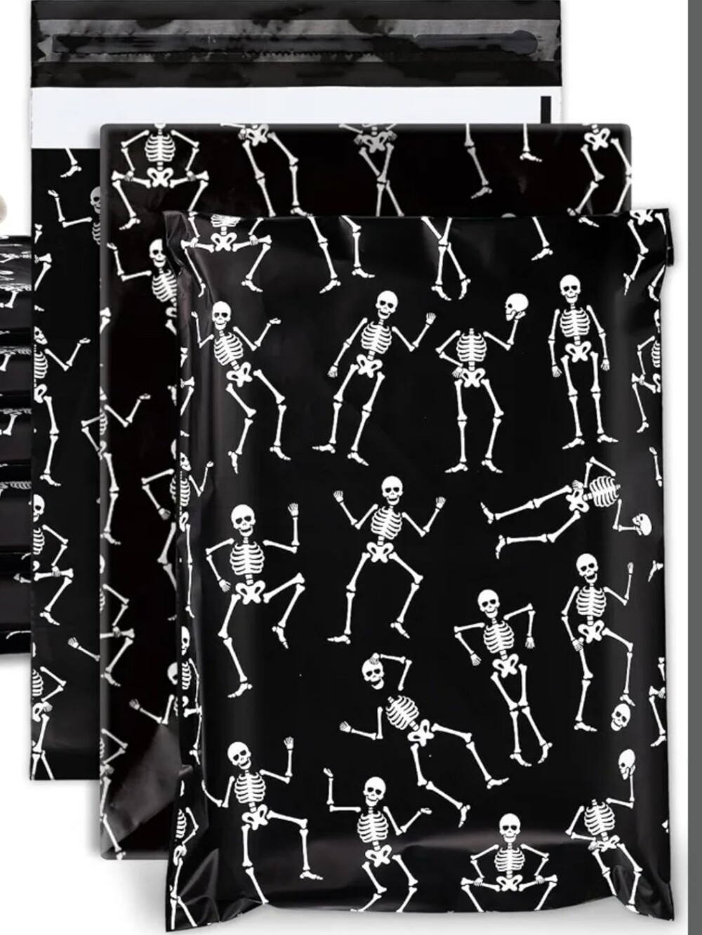 Halloween Skeleton Poly Mailers